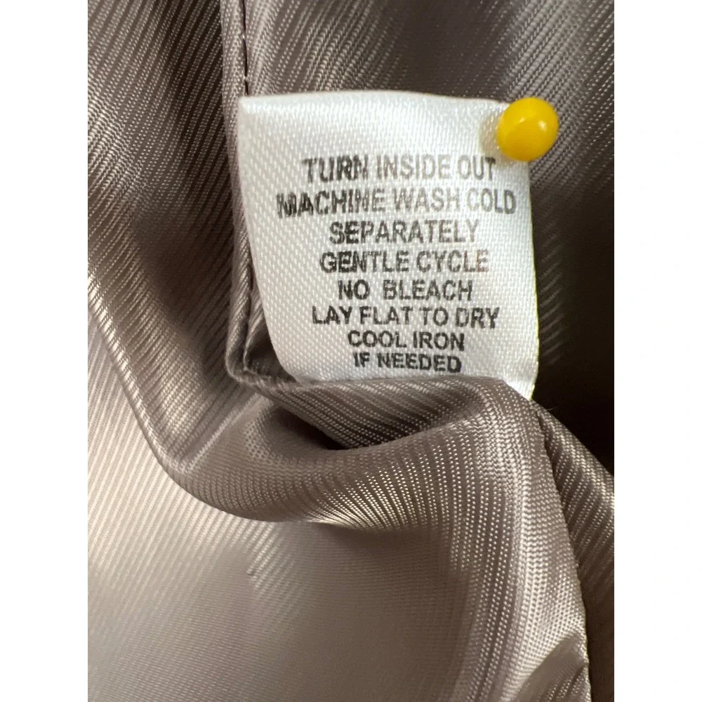 Athena Marie Plaid Blazer Women 12 Brown Gold Turn Lock Collarless Jacket NEW